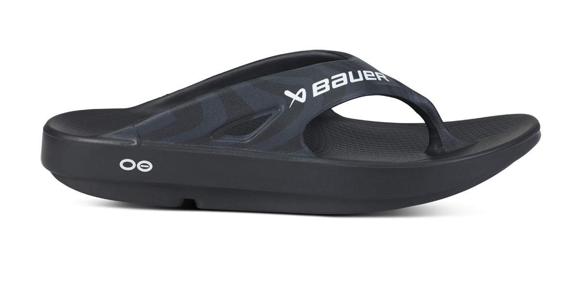 BAUER/OOFOS Men's OOriginal Sport Sandal ?C Black Asphalt - Image 2