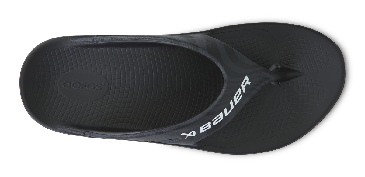 BAUER/OOFOS Men's OOriginal Sport Sandal ?C Black Asphalt - Image 6